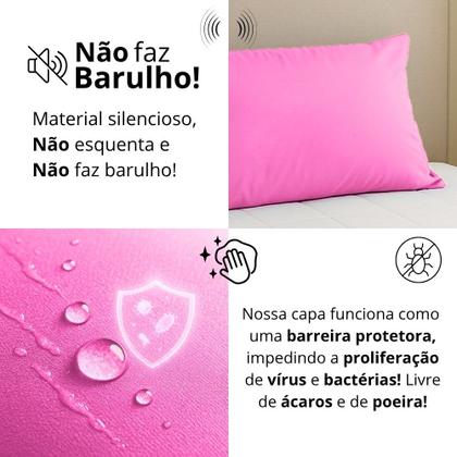 Imagem de Travesseiro Hospitalar: Capa Impermeável + Refil de Espuma - Coloridas