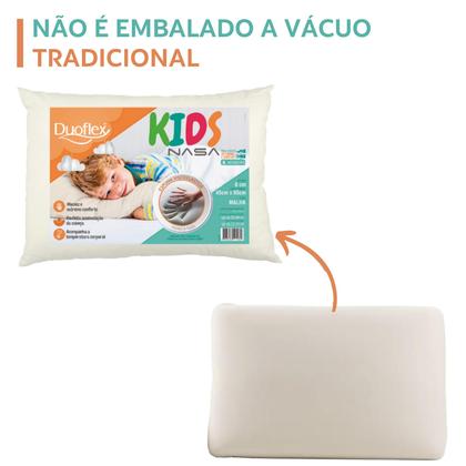 Imagem de Travesseiro Kids Nasa Duoflex - Extremamente Confortável! -  (Branco)