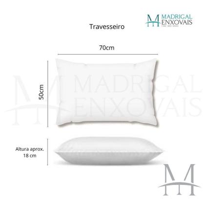 Imagem de Travesseiro Látex Basic Perfil Alto - Malha 100% Poliéster - Flocos de Látex - Conforto Térmico