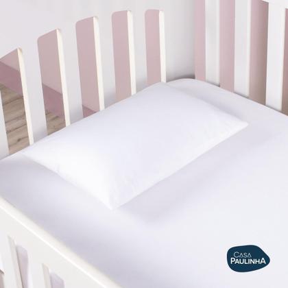 Imagem de Travesseiro Macio Toque Pluma Baby 40cmx30cm 200 Fios - Casa Paulinha