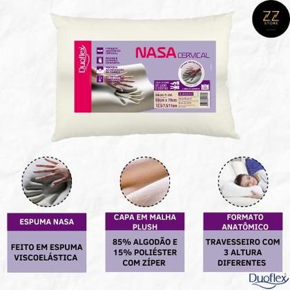 Imagem de Travesseiro Modelo Cervical Espuma Nasa