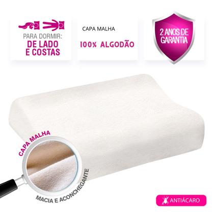Imagem de Travesseiro NASA Cervical X  Viscoelástico com Espuma de Memória e Suporte Ortopédico