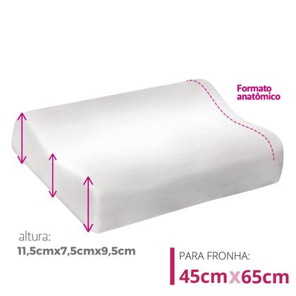 Imagem de Travesseiro NASA Cervical X  Viscoelástico com Espuma de Memória e Suporte Ortopédico