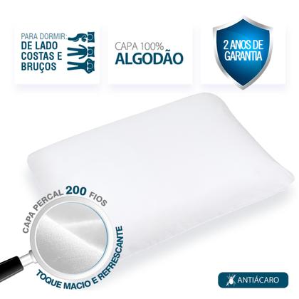 Imagem de Travesseiro Nasa De Altura Regulável Duoflex 50 X 70 Rn1109