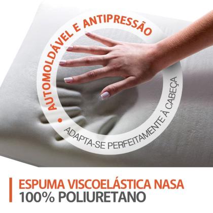 Imagem de Travesseiro Nasa Original Confortável Antialérgico Duoflex