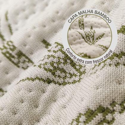 Imagem de Travesseiro Natural Látex Alto Duoflex com Capa Bamboo - 48x68cm