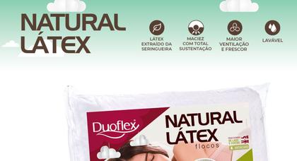 Imagem de Travesseiro Natural Latex Flocos Duoflex