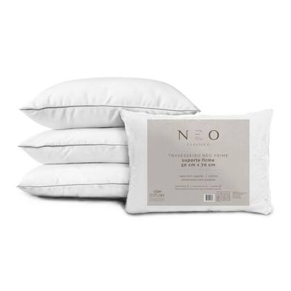 Imagem de Travesseiro Neo Prime Suporte Firme Ecopluma 233 Fios 50x70cm - Camesa