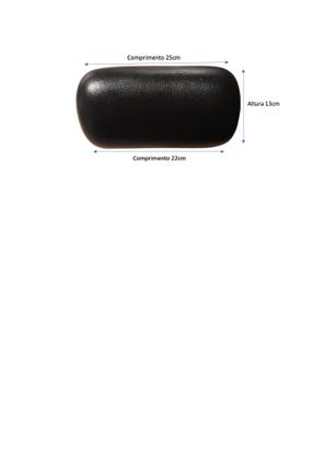 Imagem de Travesseiro Premium Preto Para Banheira De Hidromassagem