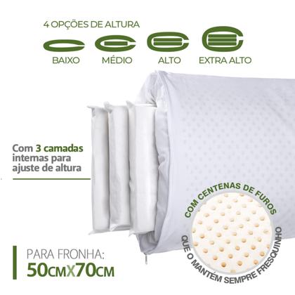 Imagem de Travesseiro Regulável Duoflex Até 4 Alturas Diferentes