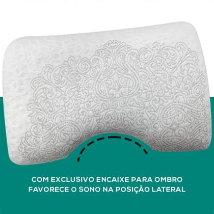 Imagem de Travesseiro Shoulder Viscoelastico Theva 13X61X38