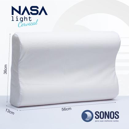 Imagem de Travesseiro Sonos Nasa Light Cervical Peça Com 3 Alturas