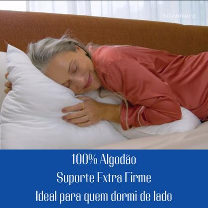 Imagem de Travesseiro Super Altenburg Suporte Extra Firme Percal100 Algodão Antialérgico