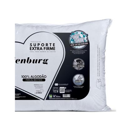 Imagem de Travesseiro Suporte Extra Firme Altenburg Extra Branco Capa Percal 180 Fios 100 Alg./ Recheio 100 fibra de poliéster