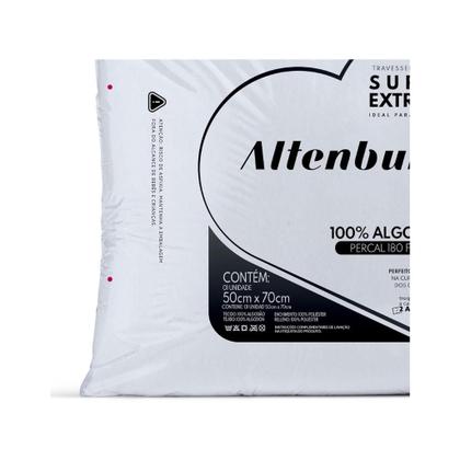 Imagem de Travesseiro Suporte Extra Firme Altenburg Extra Branco Capa Percal 180 Fios 100 Alg./ Recheio 100 fibra de poliéster