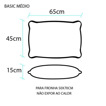 Imagem de Travesseiro TALALAY BASIC MEDIO - LATEX placa/flocos