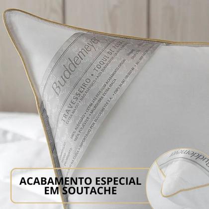 Imagem de Travesseiro Toque De Pluma Buddemeyer 100 Algodão 233 Fios Antialérgico 50 x70 Tradicional ORIGINAL