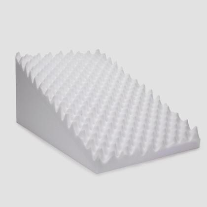 Imagem de Travesseiro Triangular Anatômico Casca De Ovo Sem Capa Apoio Encosto Costa Leitura Antirefluxo