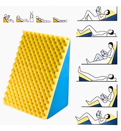 Imagem de Travesseiro Triangular Encosto Massageador Capa Lavável