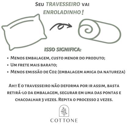 Imagem de Travesseiros Pena Ganso 95% E Pluma Ganso 5% - Kit 2 Unidades