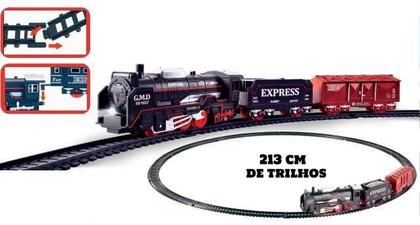 Imagem de Trem de Briquedo c/ Trilhos de 213cm BrinqExpresso Polibrinq