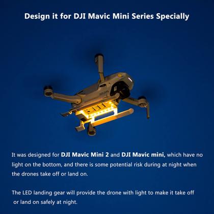 Imagem de Trem de Pouso com LED para DJI Mavic Mini 2 - Inifispce