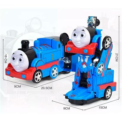 Imagem de Trem Robô com Música e Luzes  Brinquedo Transformador