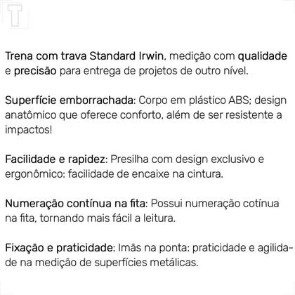Imagem de Trena 5m irwin c/trava std