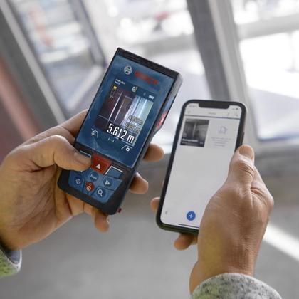 Imagem de Trena a laser com leitura até 100 metros com Bluetooth - GLM 100-25 C