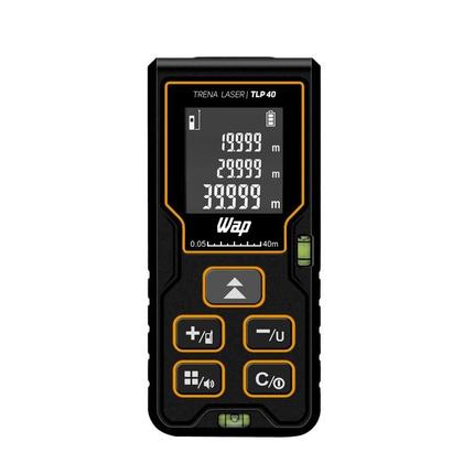 Imagem de Trena a Laser Digital Tela Lcd A Pilha Aaa WAP TLP40 Medição Precisa Alcance de 40 Metros e Funções Avançadas