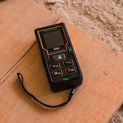 Imagem de Trena a Laser Digital Tela Lcd A Pilha Aaa WAP TLP40 Medição Precisa Alcance de 40 Metros e Funções Avançadas