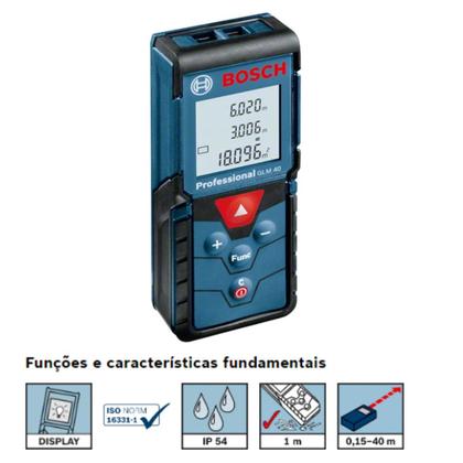 Imagem de Trena A Laser Glm 40 Bosch
