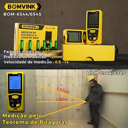 Imagem de Trena a Laser Profissional 40m  Medição Perfeita em Segundos