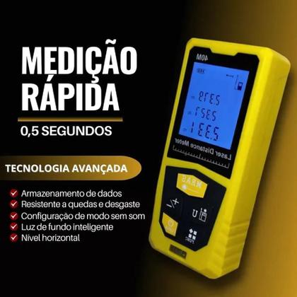 Imagem de Trena a Laser Profissional 40m  Medição Perfeita em Segundos