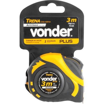 Imagem de Trena aço 3mx16mm curta auto trava - Vonder Plus