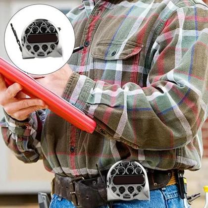 Imagem de Trena Aço Inox 7,5m Anticorrosiva Profissional C/ Trava Prova D'água