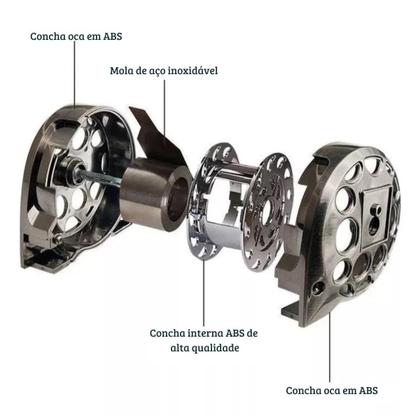 Imagem de Trena Aço Inox 7,5m Anticorrosiva Profissional C/ Trava Prova D'água