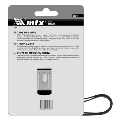 Imagem de Trena curta 5 m, 19mm, estojo em plastico, 1 pc // mtx