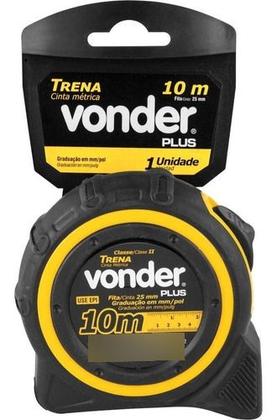 Imagem de Trena Curta De Aço 10 M X 25 Mm Vonder Emborrachada