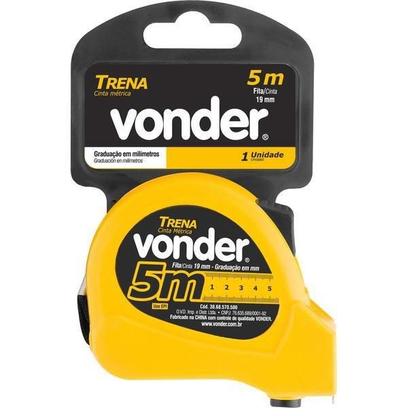 Imagem de Trena Curta De Aço 5 M X 19 Mm Vonder