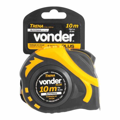 Imagem de Trena De Aço Curta (R)10M X 25MM Com Auto Trava Vonder Plus