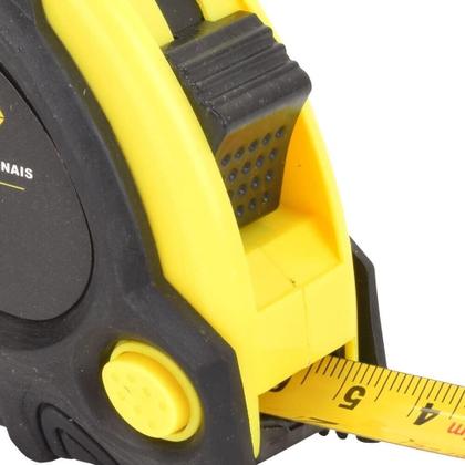 Imagem de Trena de Aço Emborrachada com Trava 05m x 25mm Fertak