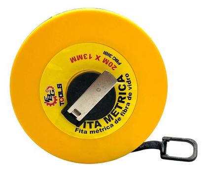 Imagem de Trena Fita Métrica 20mx13mm Fibra De Vidro