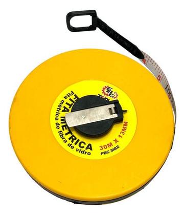 Imagem de Trena Fita Métrica 30mx13mm Fibra De Vidro