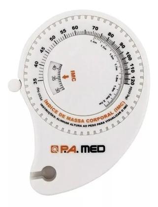 Imagem de Trena Fita Métrica Corporal Com Índice Imc Disco Retrátil