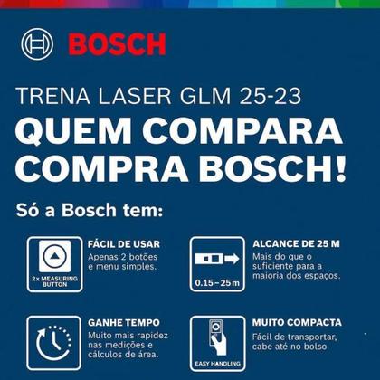 Imagem de Trena Laser Bosch Glm 25-23 Com Alcance De 25m