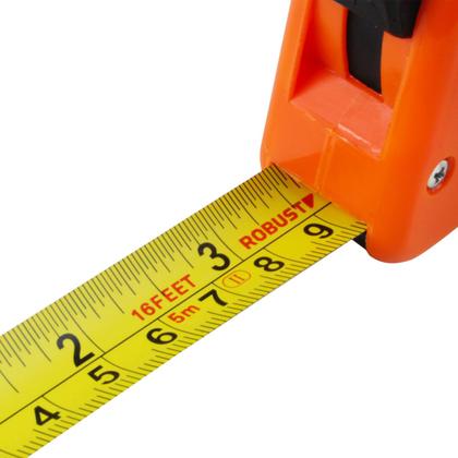 Imagem de Trena Longa Profissional de Medição Com Trava Comprimento de 5 Metros x 20 mm Linha Robust Modelo S94551005 - Gedore