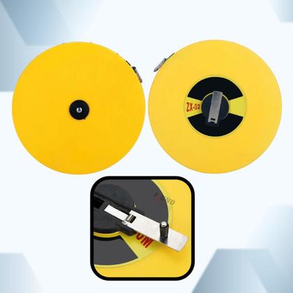 Imagem de Trena Métrica Fita Fibra De Vidro Longa 50 Metros Manivela 