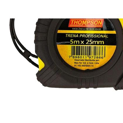 Imagem de Trena Thompson Emborrachada Com Trava E Ima 5Mx25Mm
