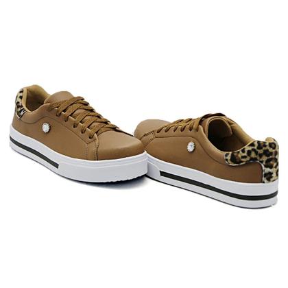 Imagem de Trenis Casual Feminino Confortavel Detalhe de Onça e Pedra